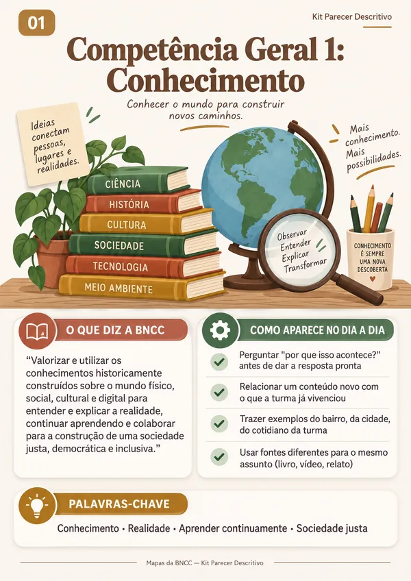 Mapa 01: Competência Geral 1 — Conhecimento